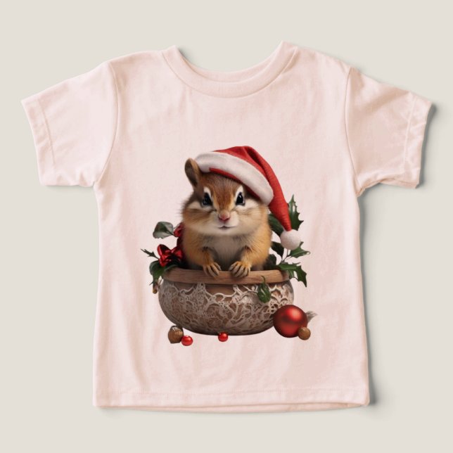 Papai Noel Esquilo Bebê FOFO (Design frontal)