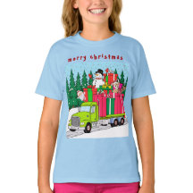 Papai Noel está chegando à camiseta da cidade