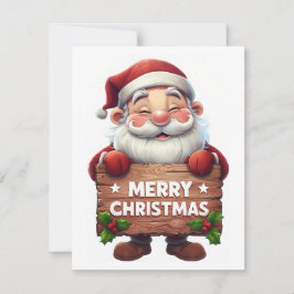Papai Noel “Feliz Natal” – Cartões de Férias Festi