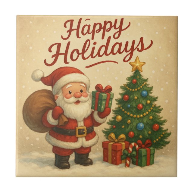 Papai Noel fofo feliz natal (Frente)