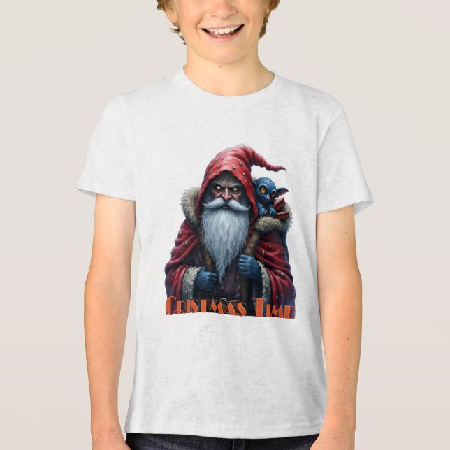 Papai Noel Frostbite e seu duende travesso. (Frente)