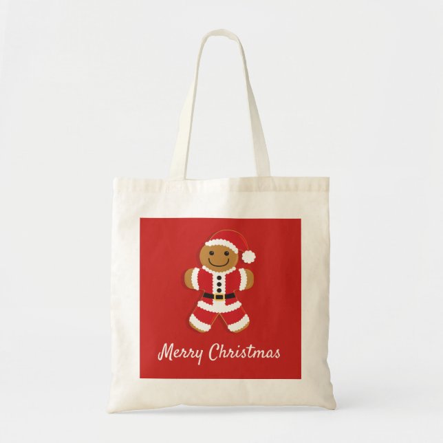 Papai noel Gingerbird Man | Bolsa básico (Frente)