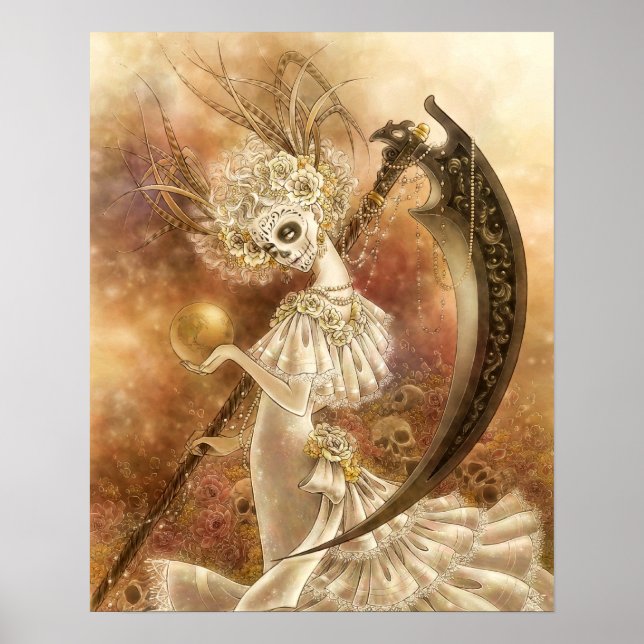 Papai noel Impressão de Arte Muerte (Frente)