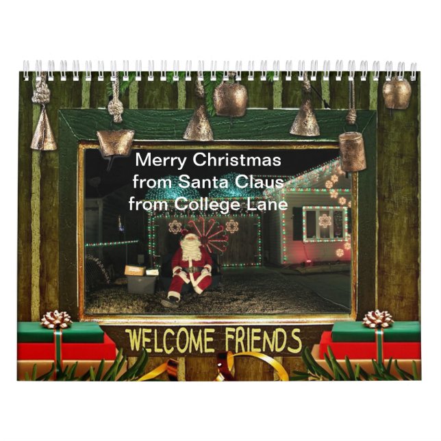 Papai Noel no Calendário do College Lane (Capa)