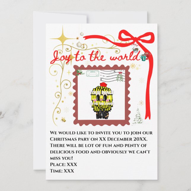 Papai Noel presente estrela natal Mikitiez (Verso)