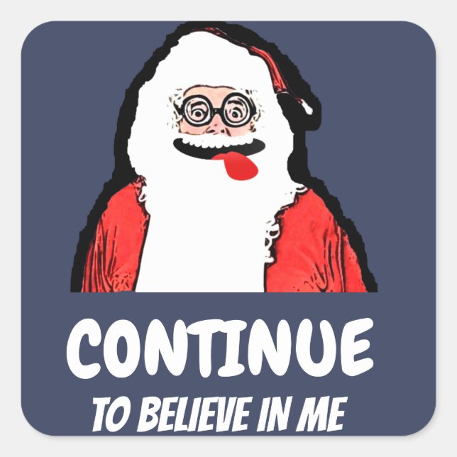 Papai noel que ri a etiqueta (Frente)