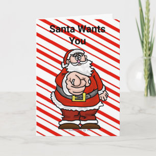 Papai Noel Quer Papel Higiênico Cartão de Natal En