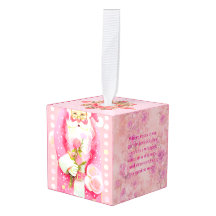 Papai Noel Rosa Despojado Chic Rosa Romântico