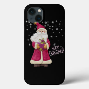 Papai Noel Rosa, Vintage Papai Noel, Feliz Chris