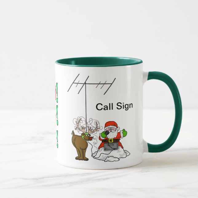 Papai noel, Rudolph Ho! Caneca do Natal - (Direita)