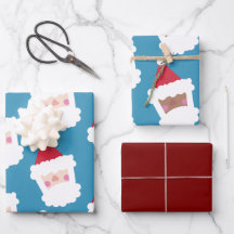 Papai Noel Sortido Fofo e Papai Noel Preto