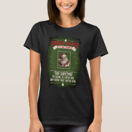 Papai Noel. Tarefa da véspera de Natal. Camiseta