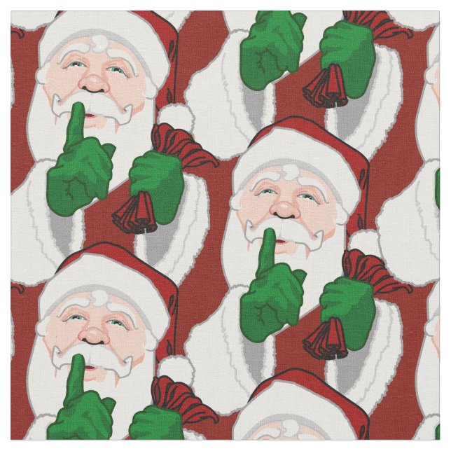 Papai Noel Tecido Papai Noel Tecidos de Natal Pers (Detalhe)