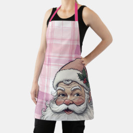 Papai Noel Xadrez Rosa Natal
