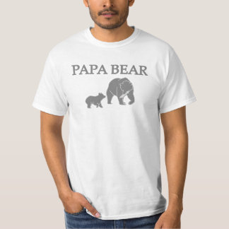 "Papai Urso" Camiseta de Urso Pescando com Filhote