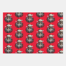 papais noeis 3pc Folhas de Moldagem de Caveira