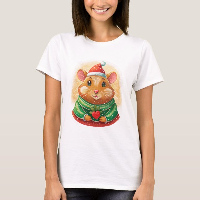 Papais noeis Adoram Camiseta Mulher (Frente)