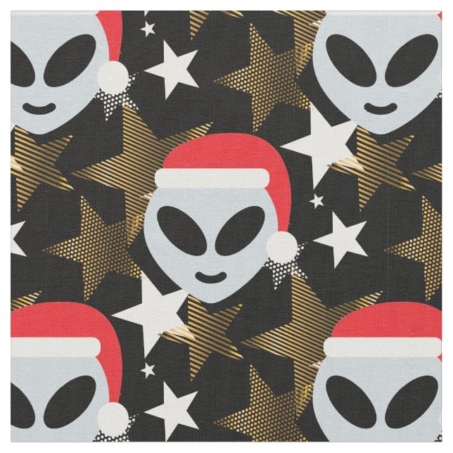 papais noeis alienígena emoji tecido (Detalhe)
