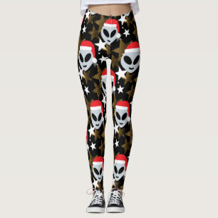 papais noeis alienígenas leggings emoji