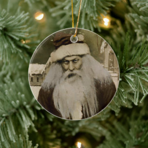 Papais noeis assustadores Enfeites de natal cerâm