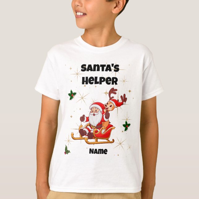 Papais noeis Auxiliares por Camisa de Natal (Frente)