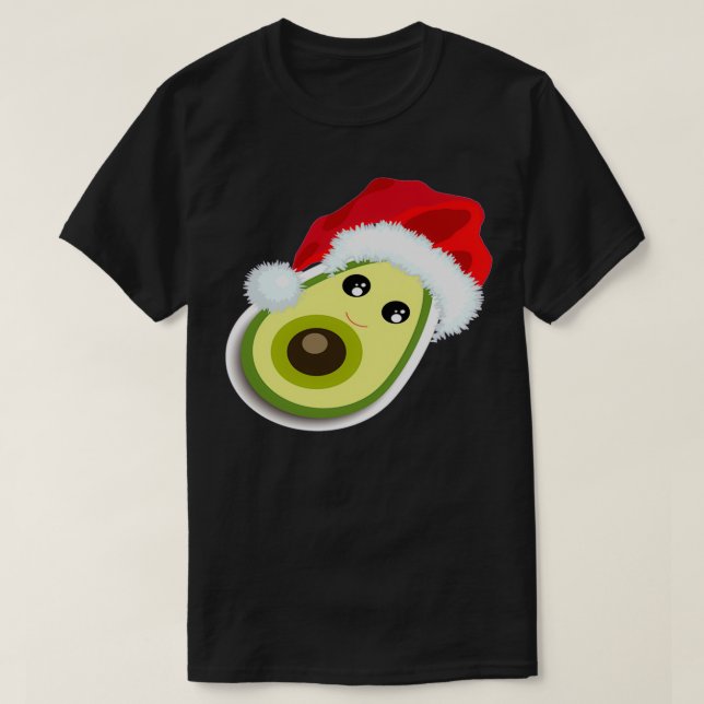 Papais noeis Avocado Camisa de Natal de Combinação (Frente do Design)