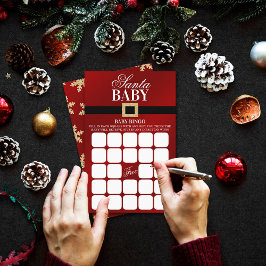 Papais noeis Baby | Bingo Chá de fraldas de Natal