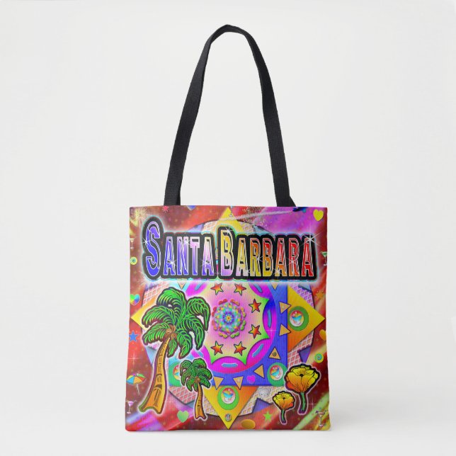 Papais noeis Bárbara Tropical Amigos Tote Bag (Frente)