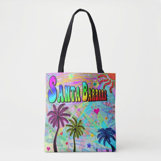 Papais noeis Barbara Vivid Romance Tote Bag (Frente)