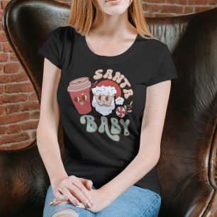 Papais noeis Bebê Feliz Camisa de Natal