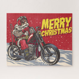 Papais noeis Biker Jigsera Quebra-cabeça