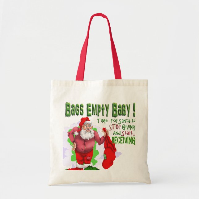 papais noeis bolsas vazio Tote Bag (Frente)