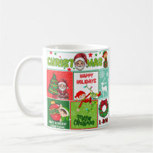 Papais noeis Bonitas caneca de café de Natal