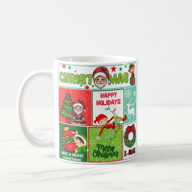 Papais noeis Bonitas caneca de café de Natal (Esquerda)