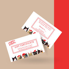 Papais noeis bonitos Cartoons de Gato Certificado 