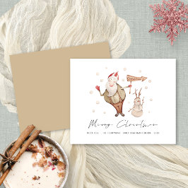 Papais noeis bonitos de orçamento Snowman Feliz Na