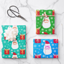 Papais noeis bonitos Flocos de neve de Natal e pre