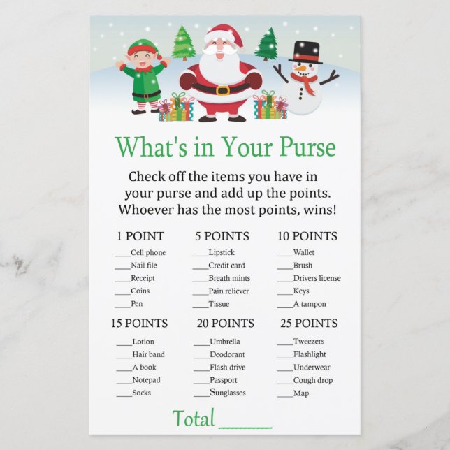 Papais noeis bonitos O que há no seu jogo (Frente)