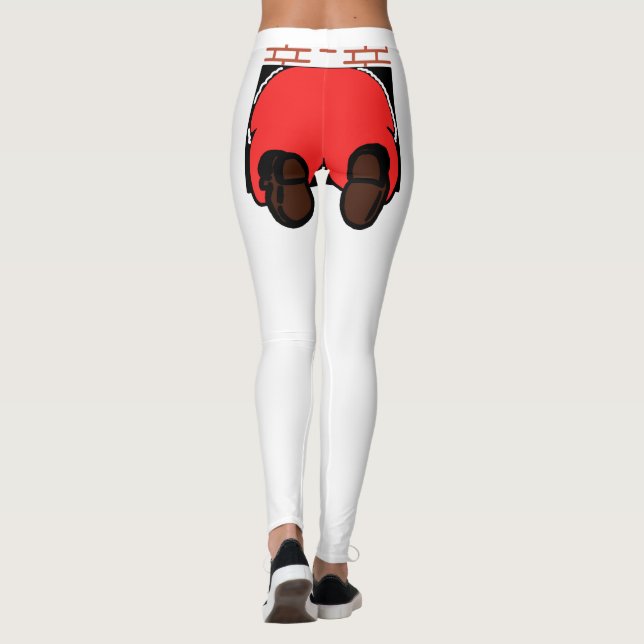 Papais noeis Bumbuns Leggings Brancas (Verso)