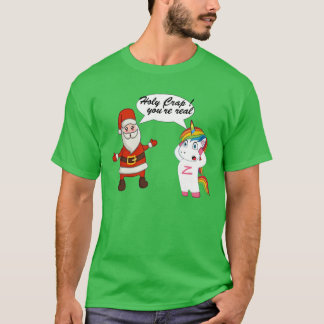 Papais noeis Camisa de Natal Unicorn - Feriado Eng
