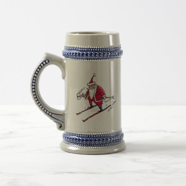 Papais noeis caneca de cerveja de esqui (Esquerda)
