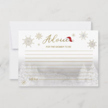 Papais noeis Cartões de Chá de fraldas de Natal