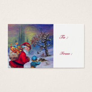 PAPAIS NOEIS COM CRIANÇA NA NEVE DO INVERNO