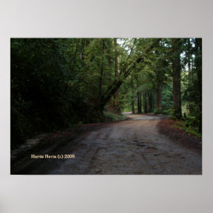 Papais noeis Cruz Mountain Road Impressão - Seleci