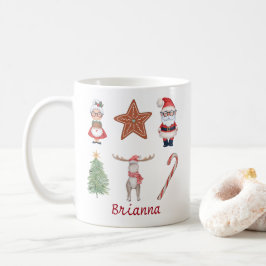 Papais noeis de caneca de Natal personalizados Sra
