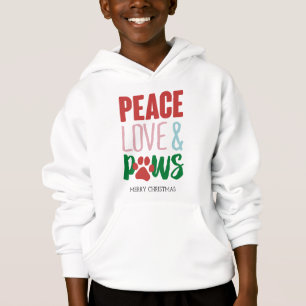 Papais noeis de Canis de Natal Cães Paz Amor e Pa