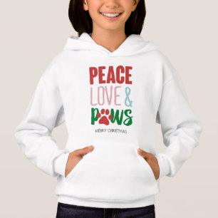 Papais noeis de Canis de Natal Cães Paz Amor e Pa
