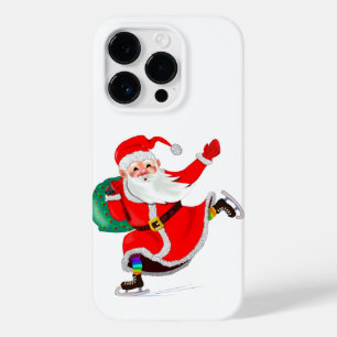 Papais noeis de capas de iphone de Natal com prese