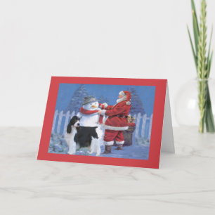 Papais noeis de Cartão de Natal Inglês Springer Sp