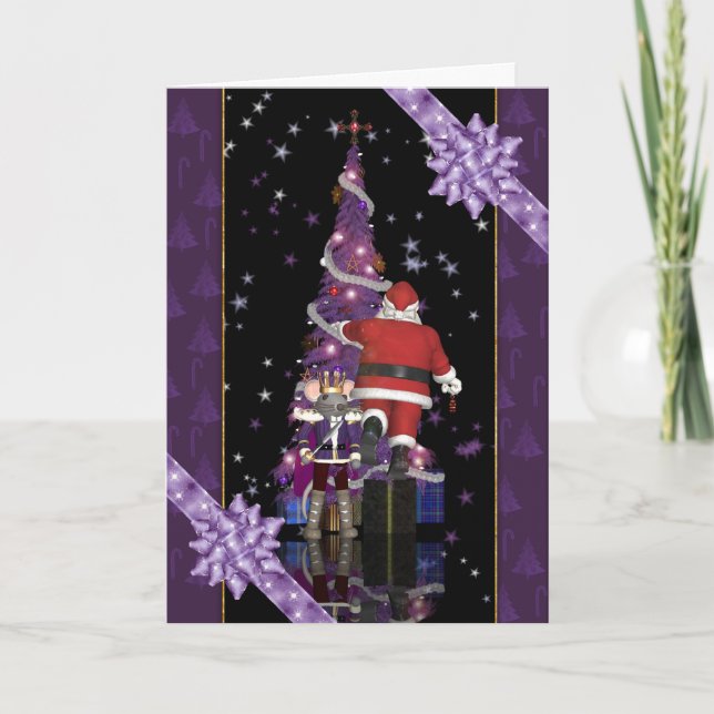 Papais noeis de cartões de Natal Nutcracker Mouse  (Frente)